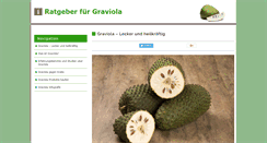Desktop Screenshot of graviola.info